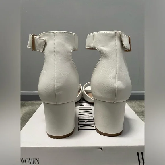 DREAM PAIRS Womens Chunkle Low Heel Pump Ankle Strap Dress Sandal - 8.5 - Picture 5 of 8